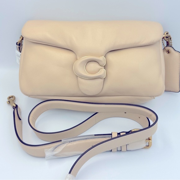 Coach Women's Leather Covered C Closure Pillow Tabby Shoulder bag 18,crossbody - Picture 14 of 15